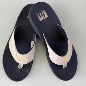 Reef Dark Blue and Light Beige Sandals Size 10
